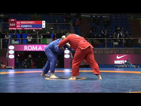 1/2 Men's GP Gi - +100 kg: I. KARGIOTAKIS (GRE) v. B. ADAMIYA (UKR)