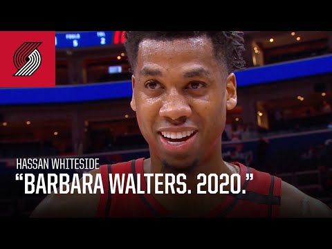 Hassan Whiteside: "Barbara Walters, 2020" | Trail Blazers vs. Wizards