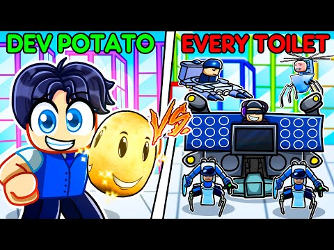DEV POTATO UNIT vs EVERY TOILET In SKIBIDI TOWER DEFENSE!