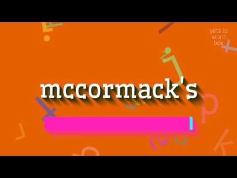 How to say "mccormack's"! (High Quality Voices)