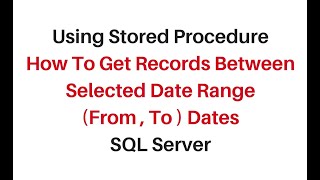 how to pass datetime parameter to stored procedure in sql server 2008