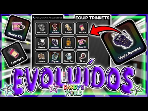 ✅TRINKETS EVOLUÍDOS NO DANDY'S WORLD❗😱 VEJA ISSO ✅ TOONS OCS /SKINS #dandysworld #roblox #games 💯
