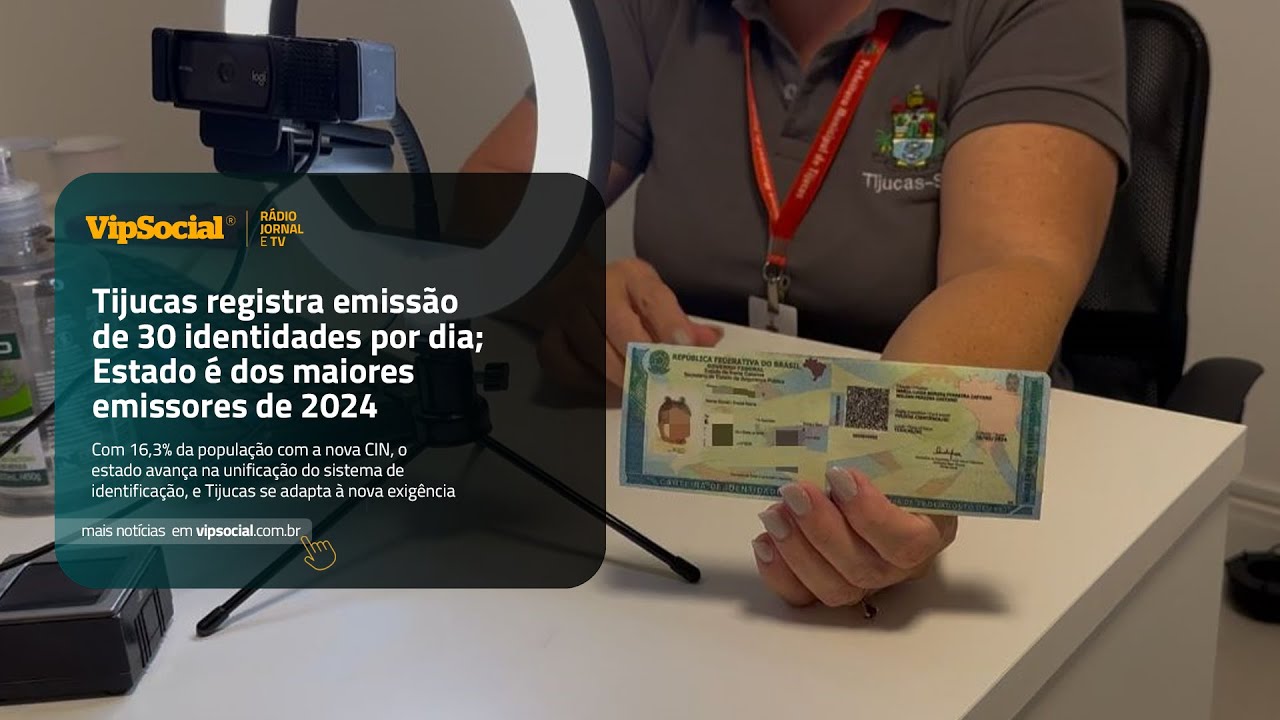 Tijucas registra emissão de 30 identidades por dia; Estado foi um dos maiores emissores de 2024