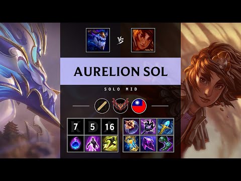 Aurelion Sol Mid vs Taliyah - TW Grandmaster Patch 25.12