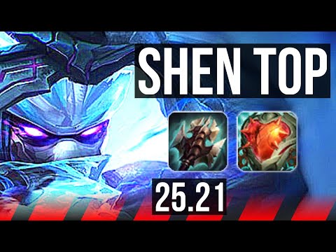 SHEN vs AATROX (TOP) | 11/0/0, 9 solo kills, Legendary | KR Master | 25.21
