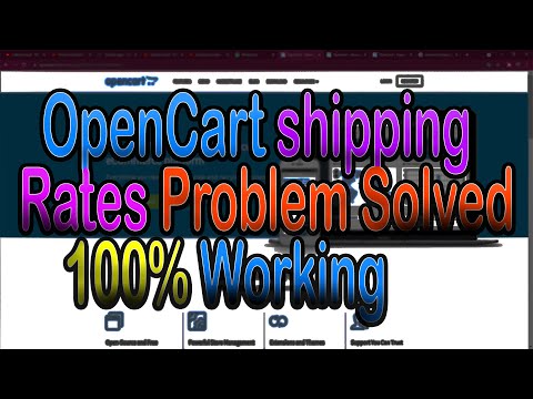 OpenCart shipping Rates Problem Solved 100% Working