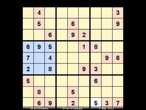 How to Solve The Hindu Sudoku Hard May 1, 2022