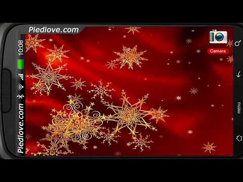 Gold Star Christmas Snowflakes Video