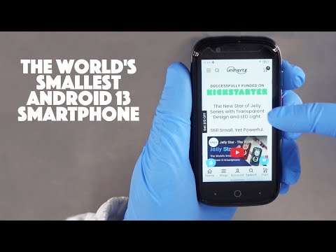The World's Smallest Android 13 Smartphone Unihertz jelly star Review & unboxing ASMR