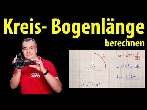 Circle - Calculate arc length | Calculate arc | Simply explained by Lehrerschmidt