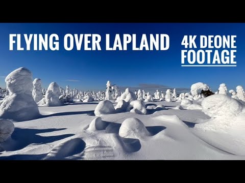 FLYING OVER LAPLAND - Drone Footage 4K
