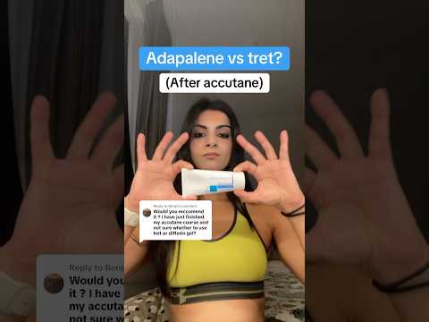 Adapalene vs tret #skincare #acne #accutane #skincareroutine #skin #derm #accutanejourney