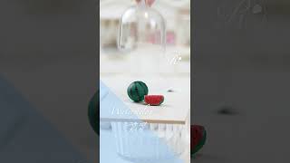 【粘土】ミニチュアのスイカ🍉【ミニチュアスイーツ】#shorts #colormixing  #miniature #polymerclay #clayart #claymixing