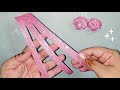glitter sheet rose | how to make rose | glitter sheet craft | #roseflower