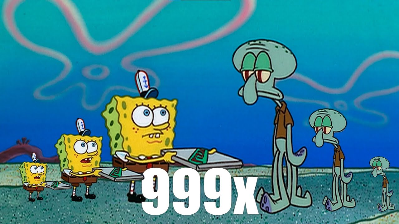 Sponge Bob pizza 999x SPEED UP