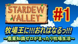 【Stardew Valley】まったりと農業でもやっていく配信【Part 1】