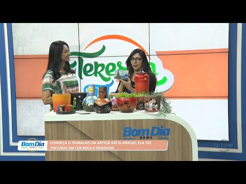Conheça o trabalho da artesã Kátia Araújo, com pinturas em cerâmicas e desenhos 16 08 2022