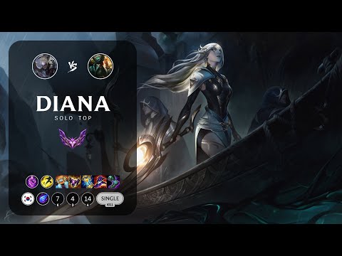 Diana Top vs Gangplank - KR Master Patch 13.15
