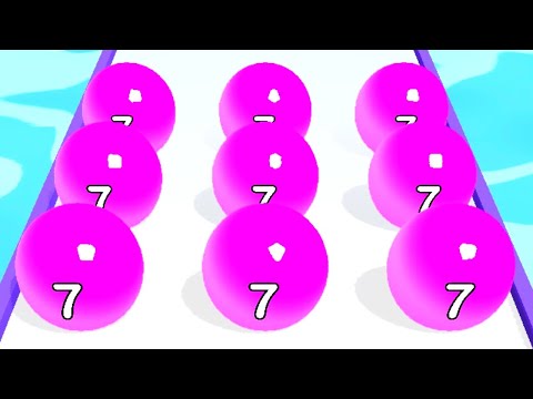 Merge Ball Race - Ball Merge 2048 Game ! All Levels Gameplay (150-158) android,ios