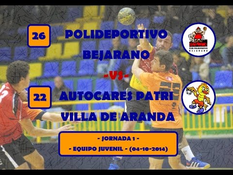 26 C.P. Bejarano -Vs- 22 Autocares Patri Villa de Aranda - Jornada 1 - Juvenil - (04-10-2014)