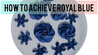 HOW TO ACHIEVE DARK BLUE ICING | Icing color mixing