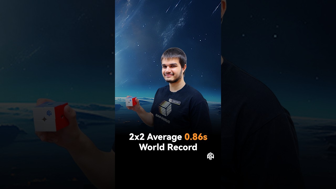GANCUBE - 2x2 Average WR 0.86s | Sujan Feist
