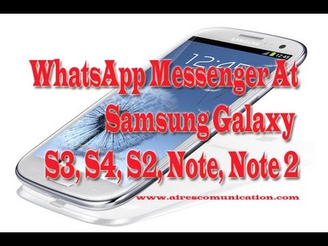 comment installer whatsapp sur samsung galaxy s4 mini