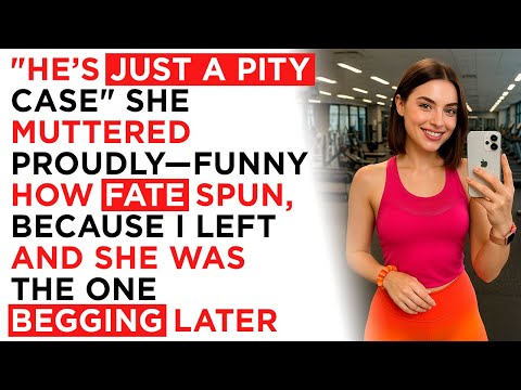 "He’s just a pity case," she muttered proudly—funny how fate spun, because I left and she was...