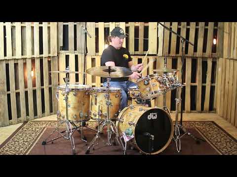 DW Collector's Maple Mapa Burl Drum Set - 20, 10, 12, 14, 16, 5x14