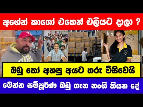 අශේන් සේනාරත්නගේ පැටිකිරිය මෙන්න |ඩුබායි කාගෝ එකෙන් දැන් කියපු කතාව |ashen senarathna