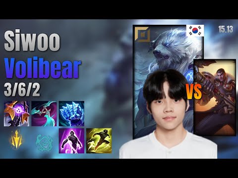 Siwoo Top Volibear vs Jayce lol KR solo rank Full Game 15.13 | 시우 볼리베어 vs 제이스