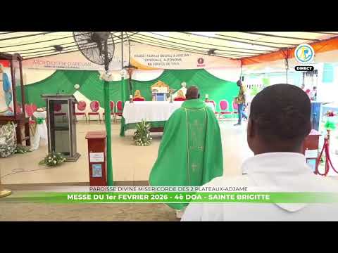 Messe du 1er février 2026 en direct de la paroisse Divine miséricorde des 2 Plateaux - Adjamé
