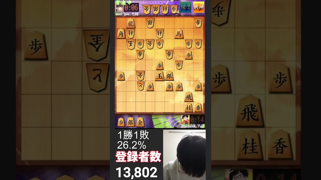 【将棋ウォーズ自力八段】時間がないなら詰ますのが話が早い part325 #古田龍生 #元奨励会三段