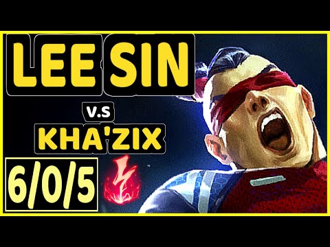 SIRT (LEE SIN) vs KHA'ZIX - 6/0/5 KDA JUNGLE GAMEPLAY - BR Ranked GRANDMASTER