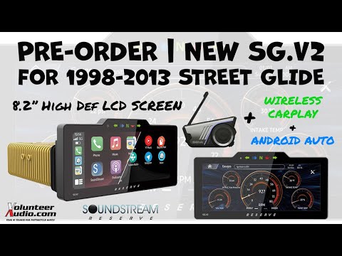 NEW! Soundstream SG.V2 8.2" Radio is a Game Changer for 1998–2013 Harley Davidson Street Glides!