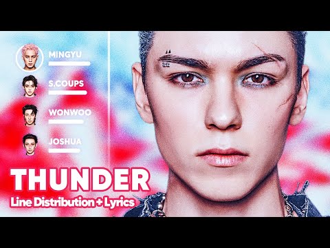 SEVENTEEN - THUNDER (Line Distribution + Lyrics Karaoke) PATREON REQUESTED