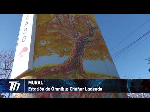 MURAL EN LA ESTACION DE OMNIBUS DE CHAÑAR LADEADO.