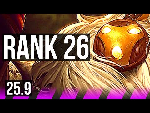 BARD & Kalista vs POPPY & Ashe (SUP) | 13/1/9, 27k DMG, Legendary, Rank 26 | BR Challenger | 25.9