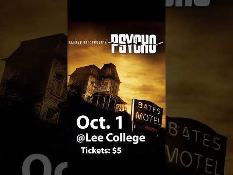 Psycho at Lee College! ? ? October 1 #alfredhitchcock #slasher #horror