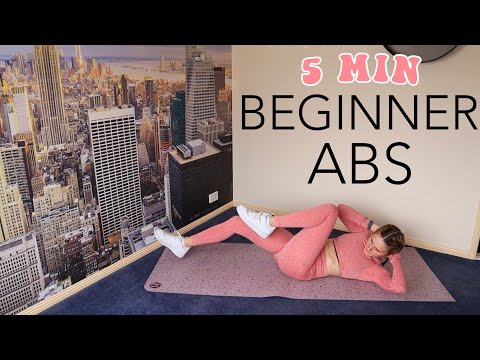 5 MIN BEGINNER AB WORKOUT // At Home No Equipment!