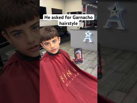 My son wanted Garnacho hair and colour ‼️ did he pull it off? 