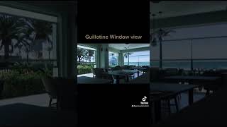 Guillotine window view by seaside#balconywindow#pegola#homedesign #designer #fyp #viral #shorts