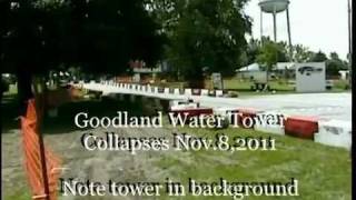 preview picture of video 'Goodland Water Tower Collapse 2011'