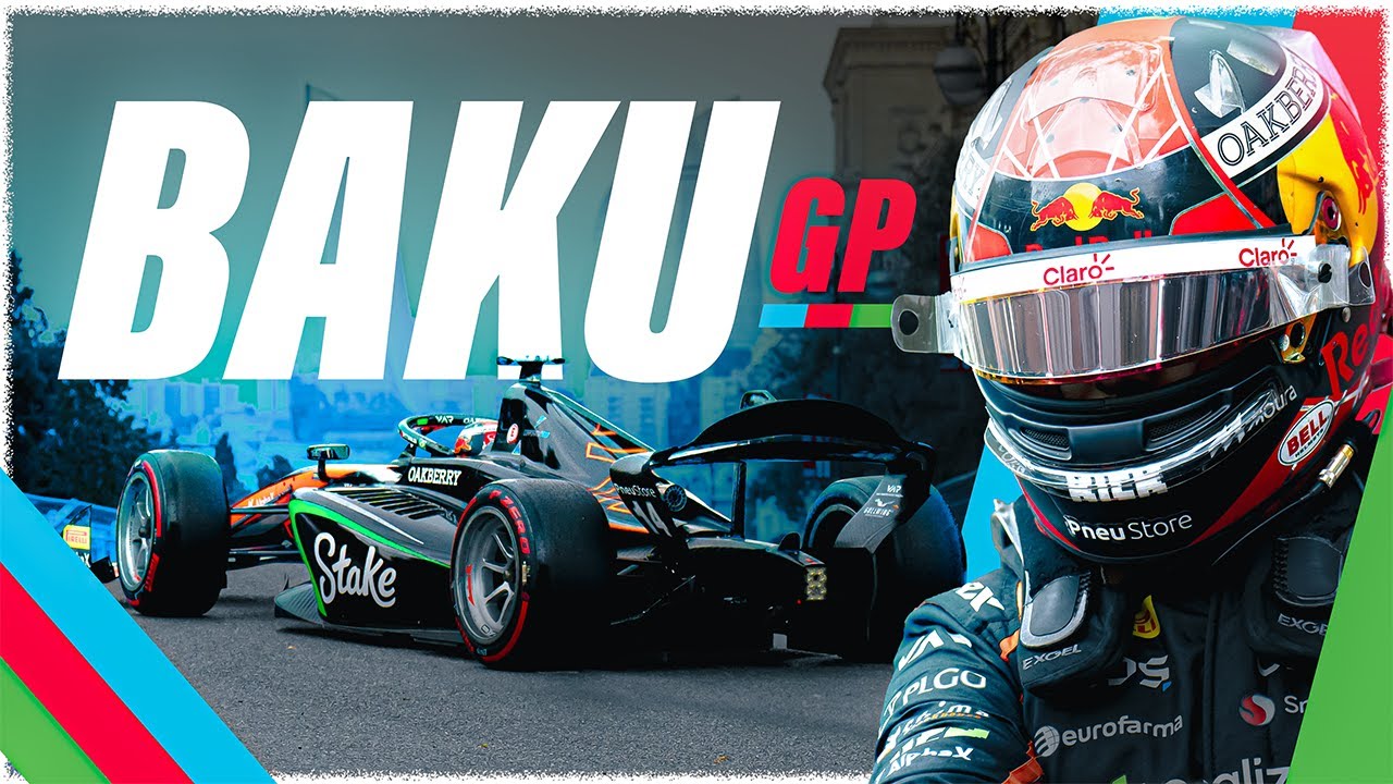 Acelerando no circuito de rua de Baku! Fórmula 2 com Enzo Fittipaldi