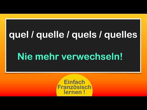 quel - Fragebegleiter / Französisch