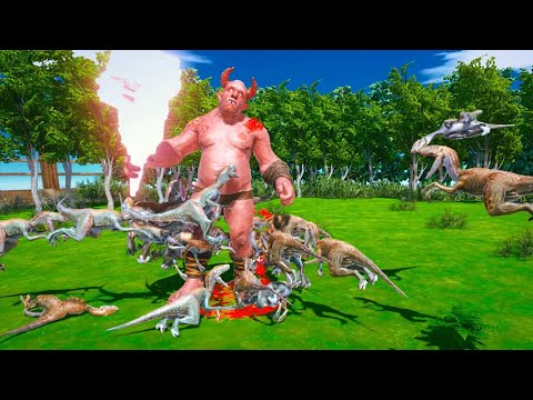OGRE LORD VS DINOSAURS - Animal Revolt Battle Simulator - ARBS