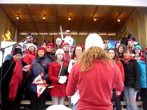 The Menihek Choir + Les Versicolores There's a Light/Cette Flamme - Labrador West Torch Relay 2009