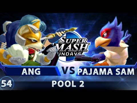 SSS 54 - Angtheavatar (Fox/Marth) vs. Pajama Sam (Falco) - SSBM Pool 2 - Smash Melee