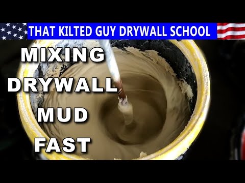 How to Mix Drywall Mud FAST #shorts