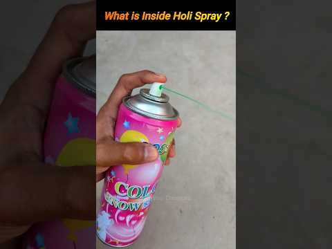 What is Inside Holi Snow Spray Can | Holi ke Video 